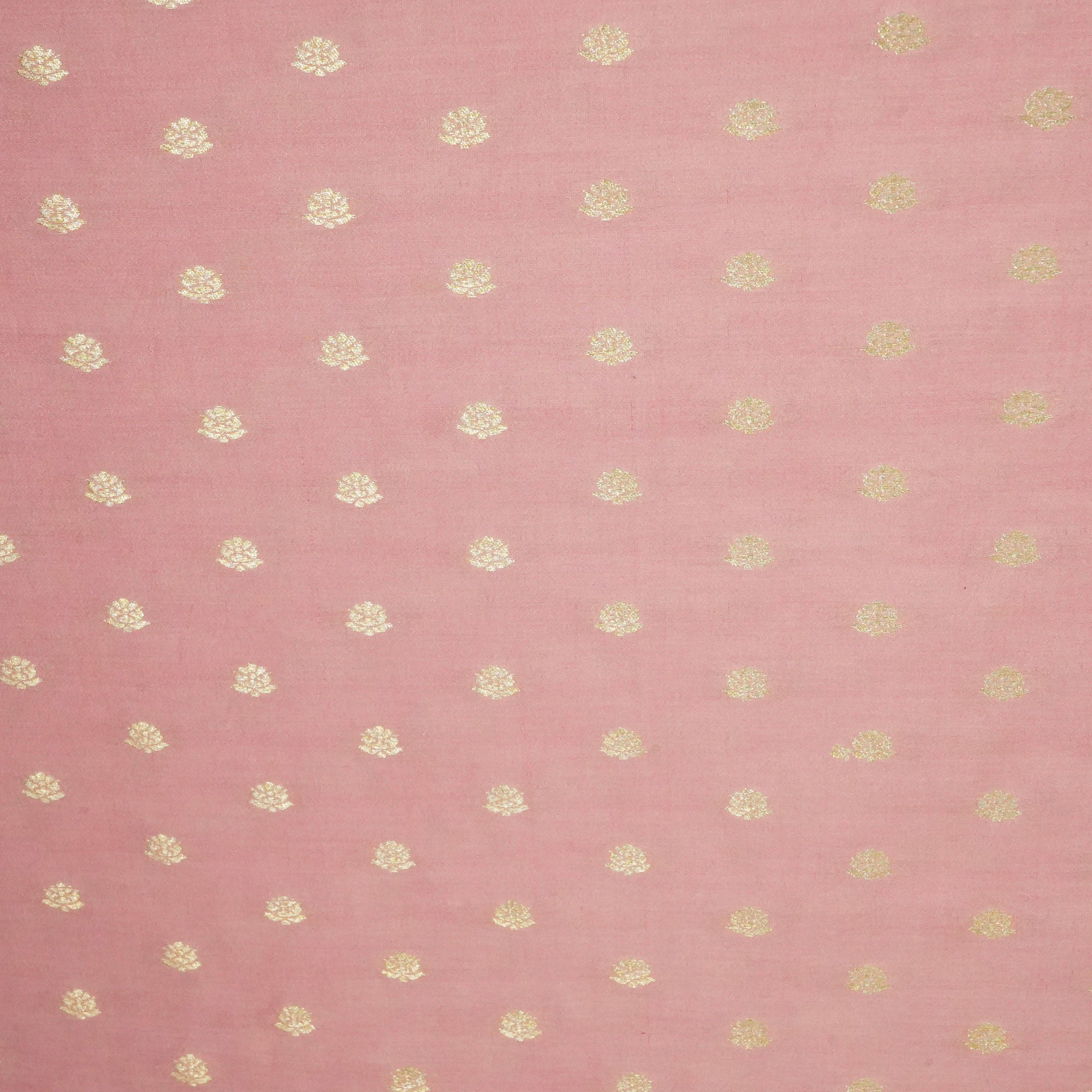 Pink Zari Booti Katan Silk YF-24439