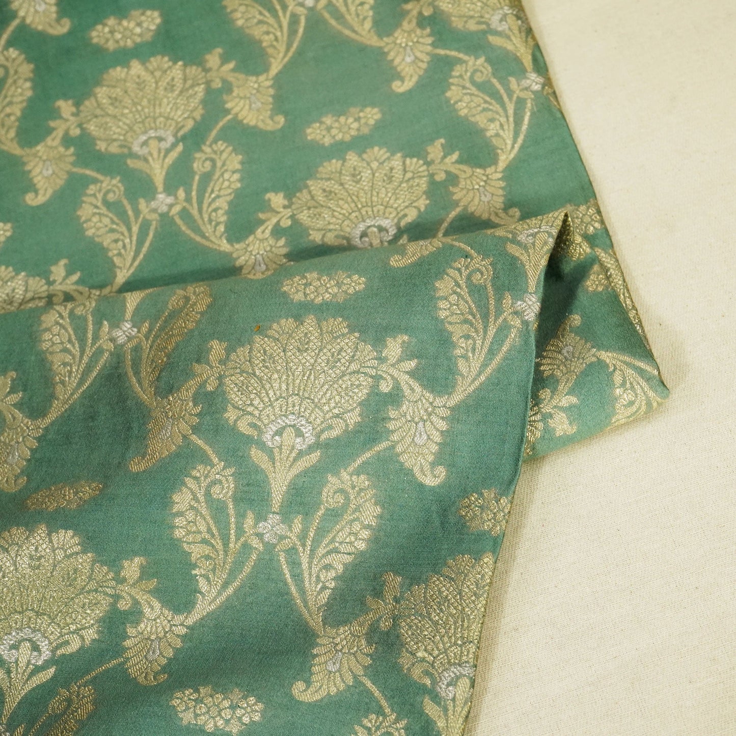 Sea Green Sona Rupa Jaal Munga Silk YF-24442