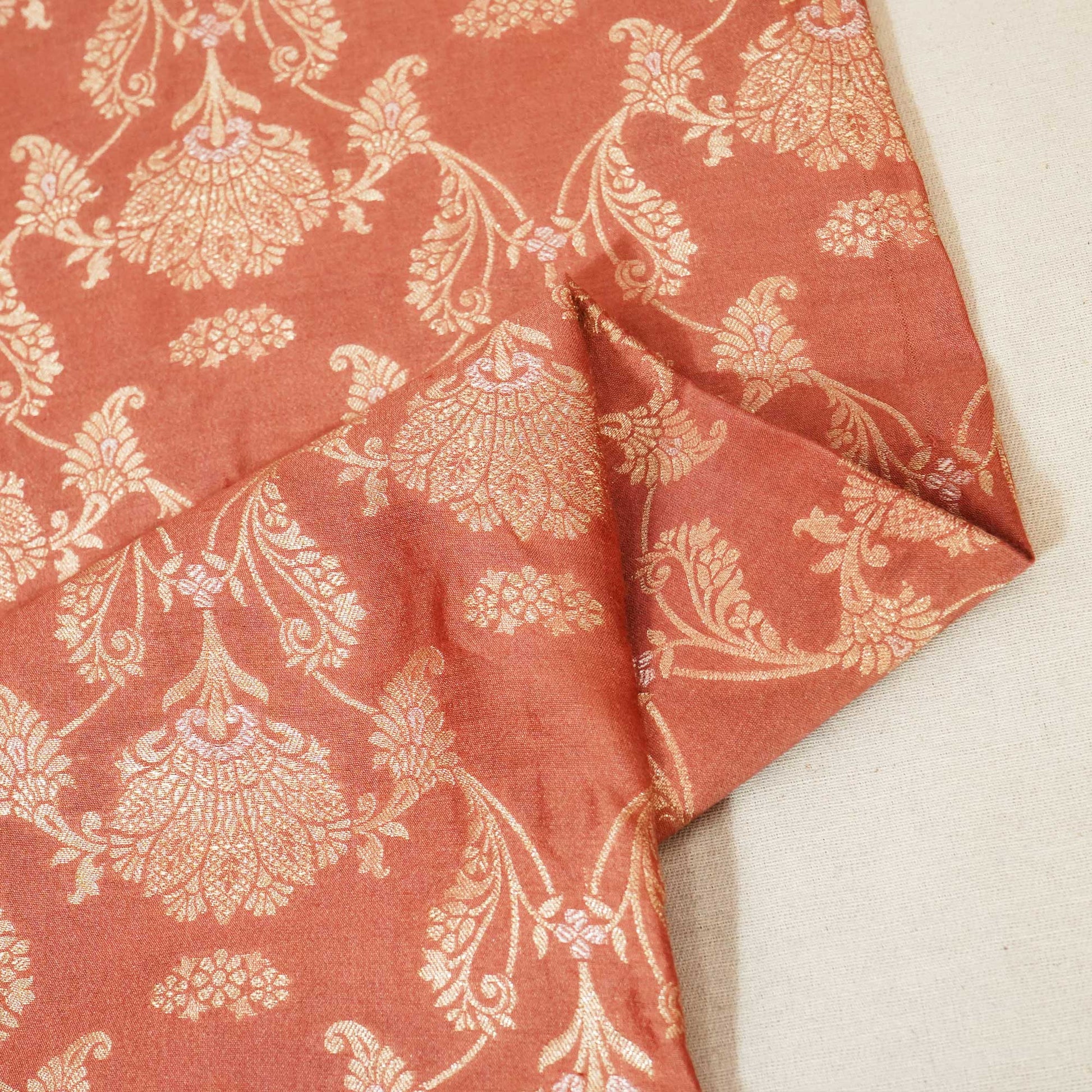 Brown Sona Rupa Jaal Munga Silk YF-24443
