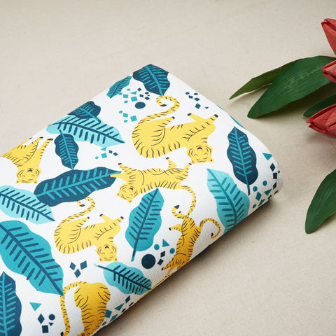 White Kids Print Hosiery Fabric RS-24454