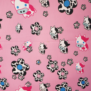 Pink Kids Print Hosiery Fabric RS-24458