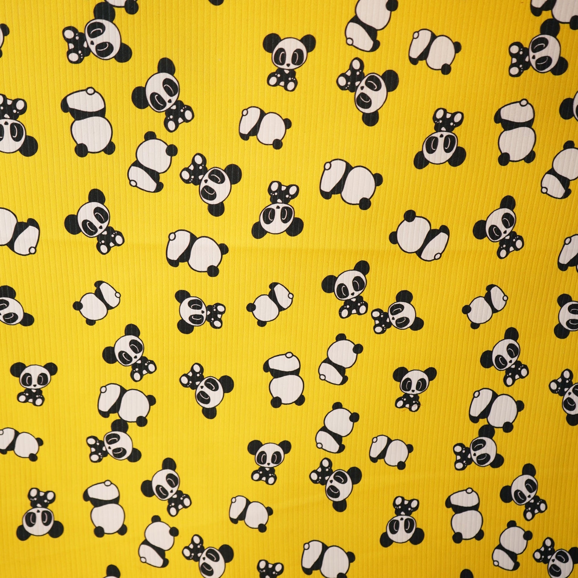 Yellow Kids Print Hosiery Fabric RS-24460
