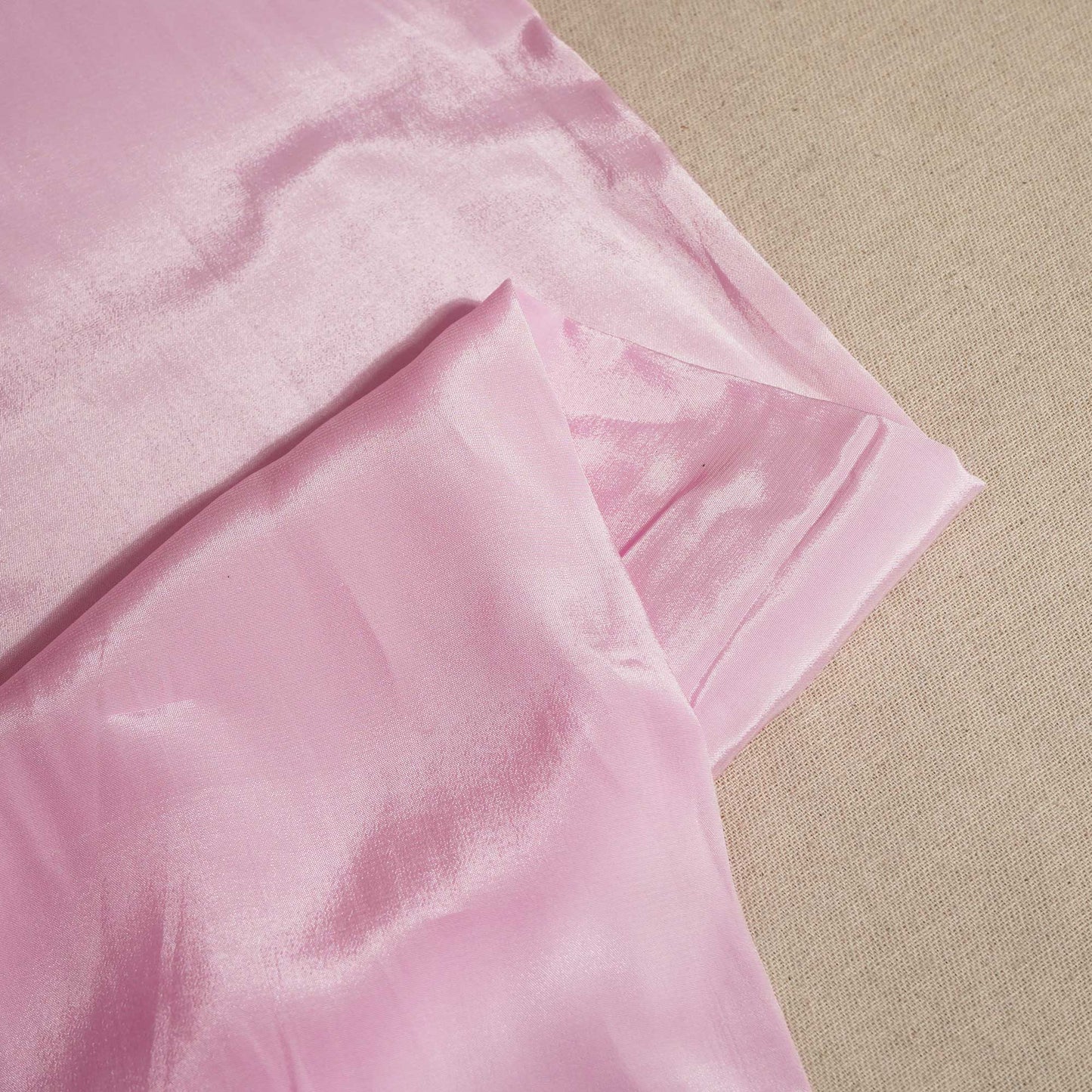 Baby Pink Solid Natural Crepe Fabric GT-24463