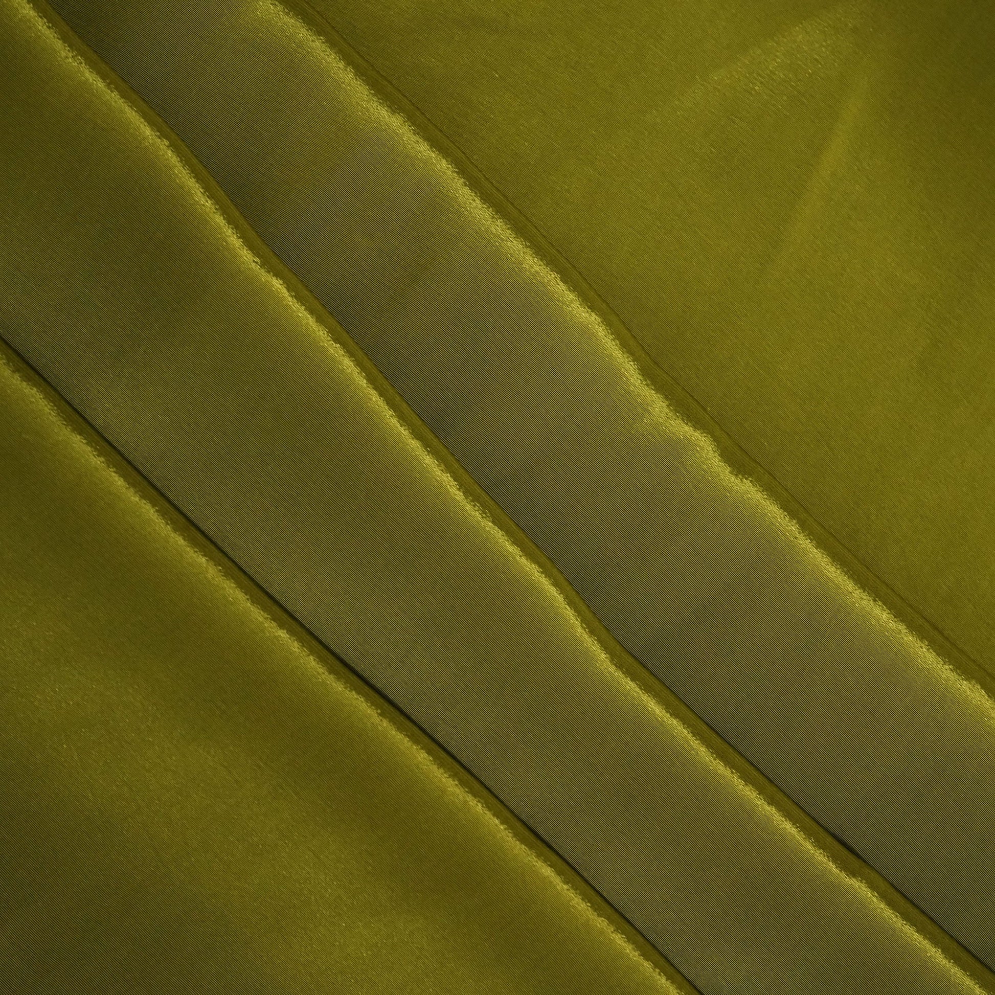 Olive Green Solid Natural Crepe Fabric GT-24464