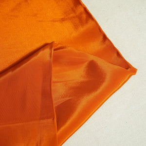 Tangerine Orange Solid Natural Crepe Fabric GT-24483