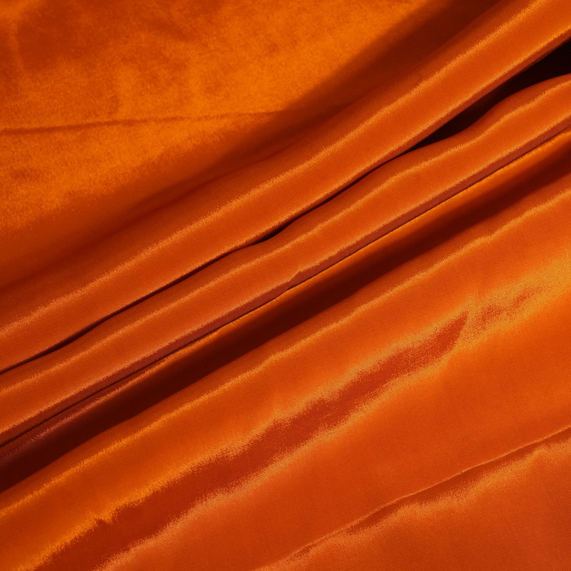 Tangerine Orange Solid Natural Crepe Fabric GT-24483