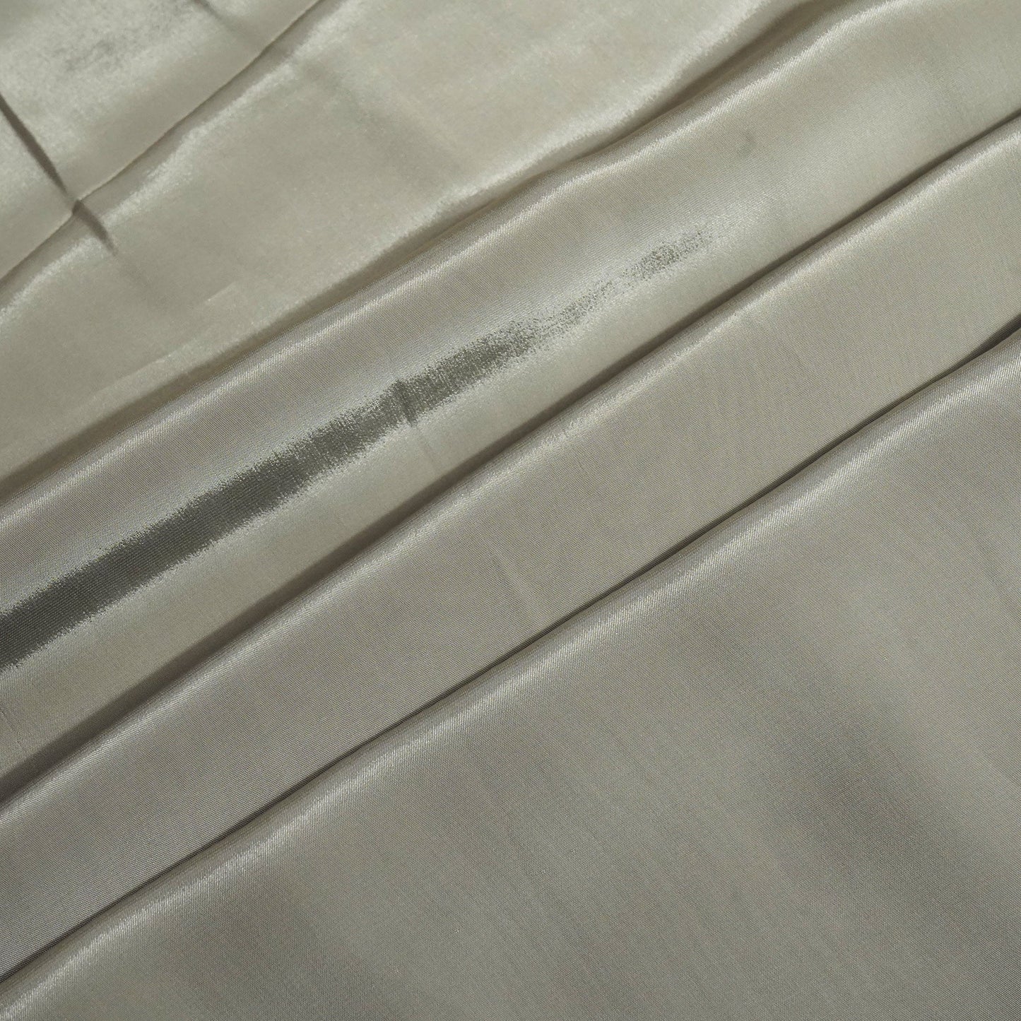 Light Grey Solid Natural Crepe Fabric GT-24484
