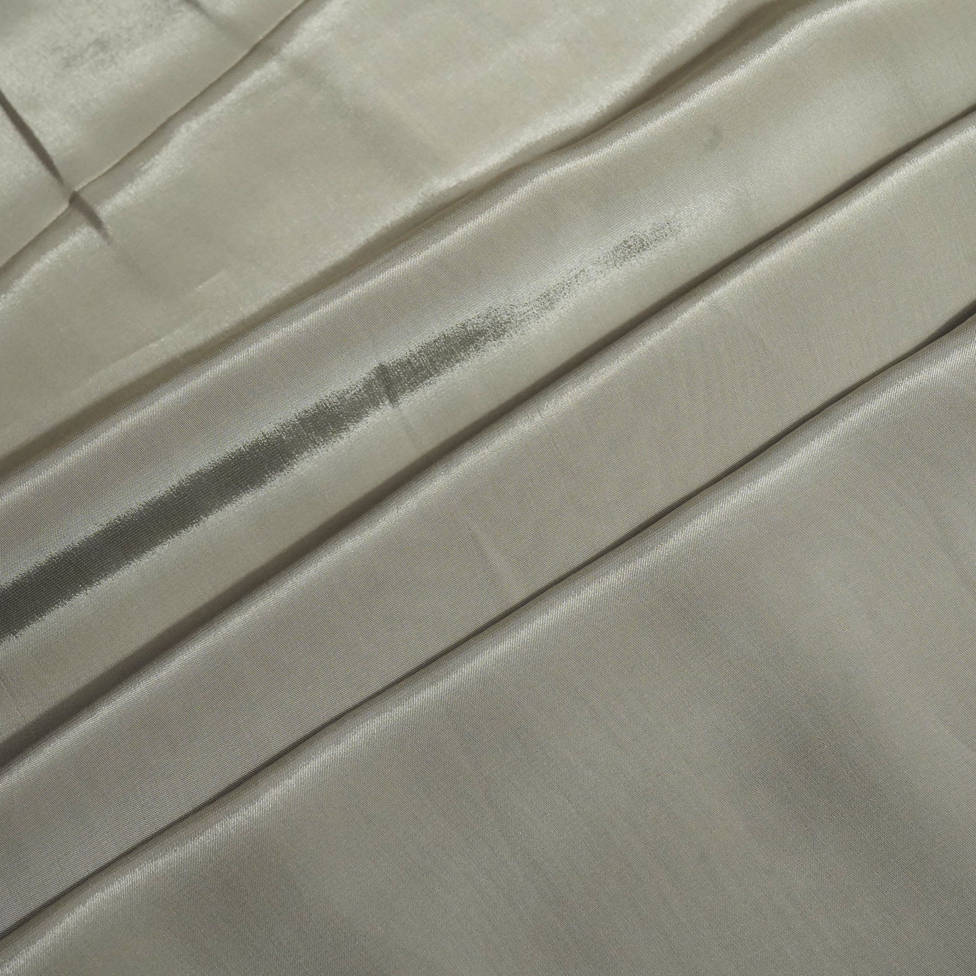 Light Grey Solid Natural Crepe Fabric GT-24484