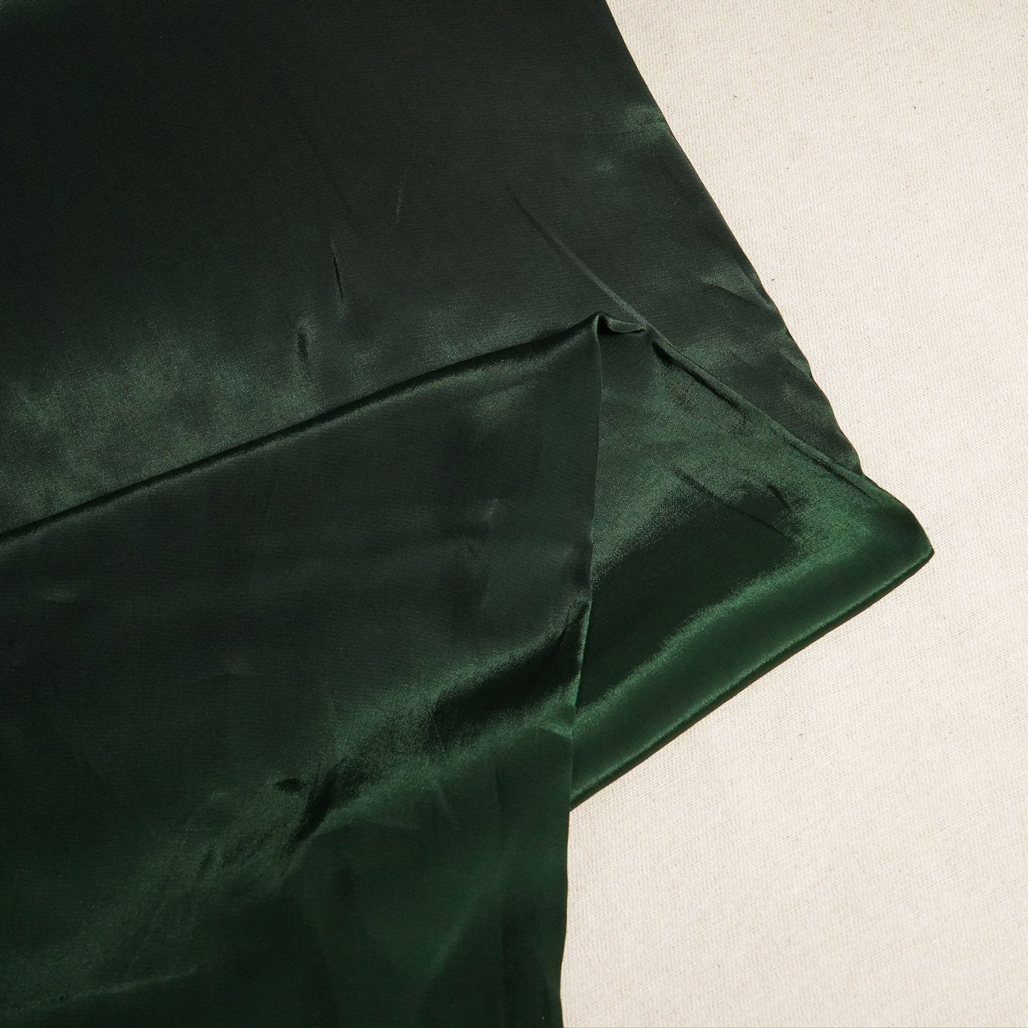 Forest Green Solid Natural Crepe Fabric GT-24485