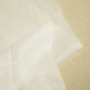 White Solid RFD Chiffon Satin GT-24486