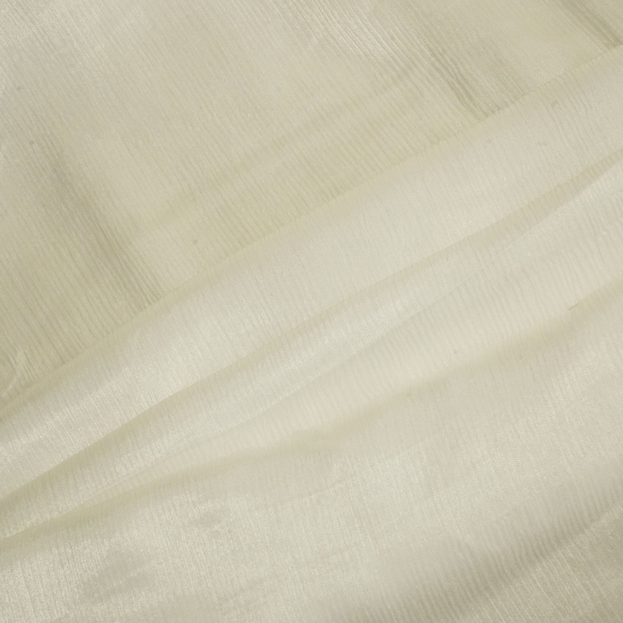 White Solid RFD Chiffon Satin GT-24486