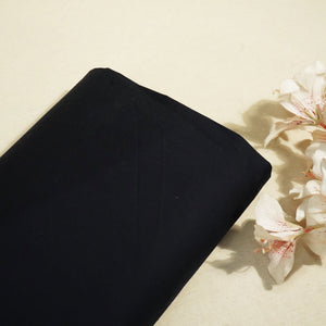 Navy Blue Solid Cotton Satin Lycra GT-24487