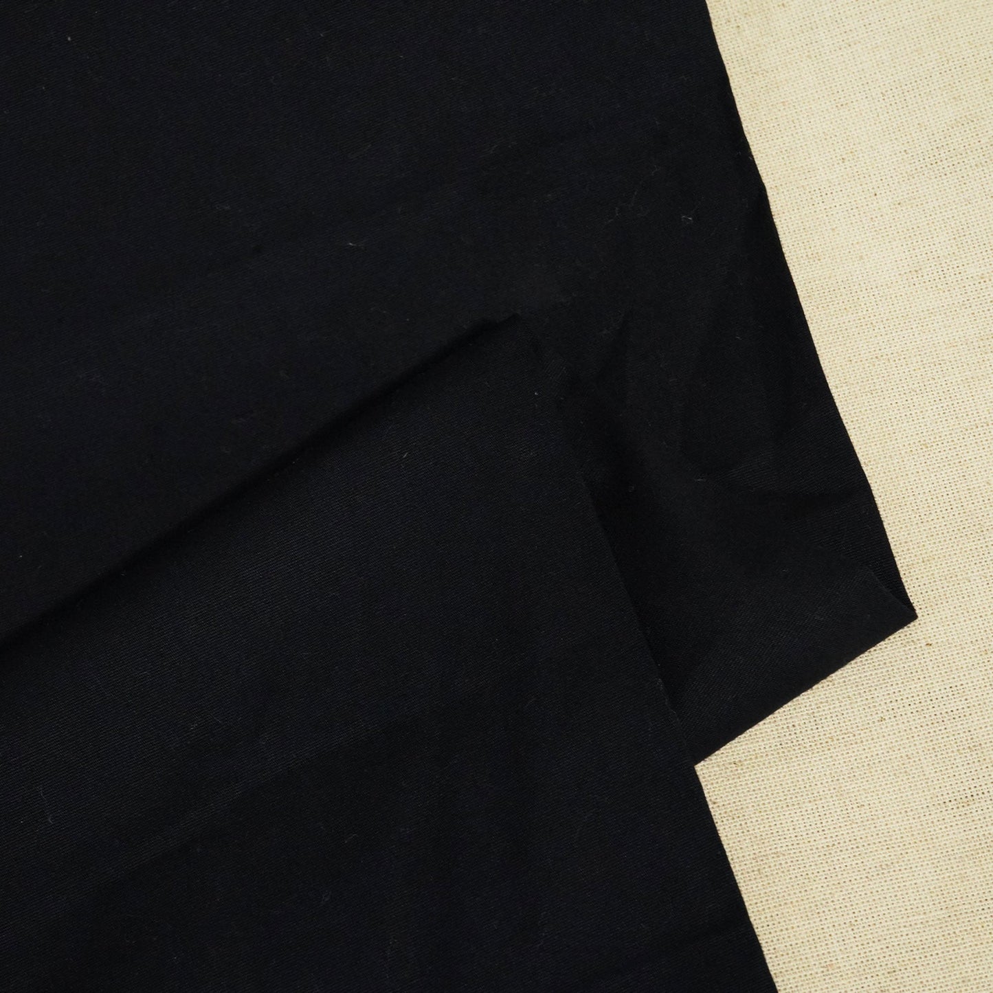 Navy Blue Solid Cotton Satin Lycra GT-24487