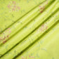Parrot Green Sequins Thread Embroidery Chanderi Fabric WI-24497