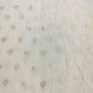 Off White Dyeable Booti Moonga Silk Fabric KRE-24506