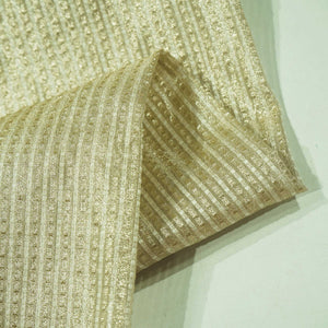 Silver & Gold Tissue Jacquard Dyeable Fabric KRE-24507