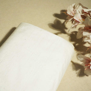 White Tusser Silk Fabric HNA-24540 