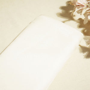 White Organza Silk Fabric HNA-24543