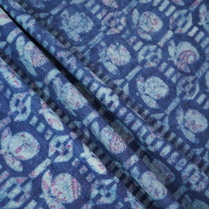 Indigo Dabu Print Cotton Fabric NC-24555