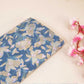 Blue Dabu Print Cotton Fabric NC-24556