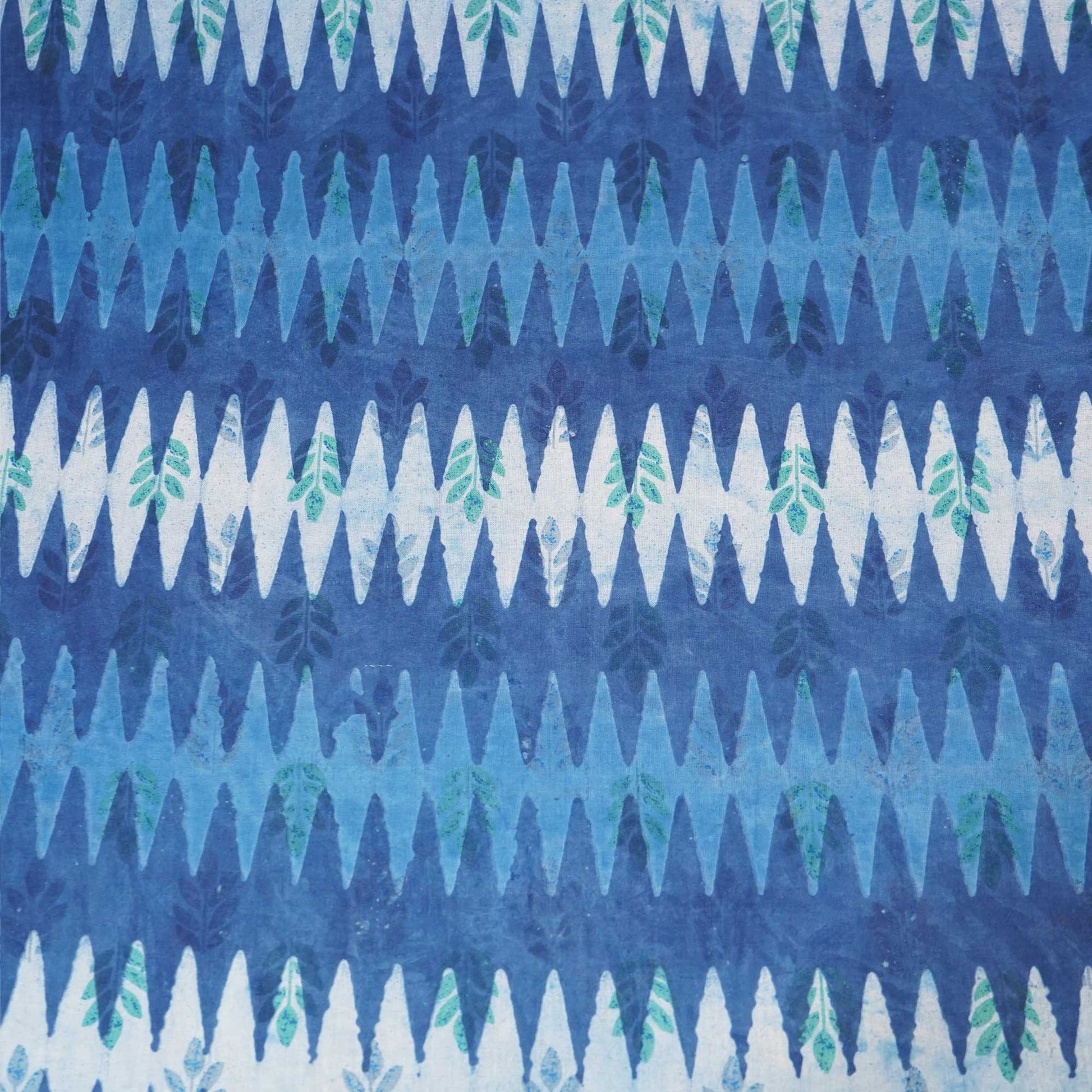 Indigo Dabu Print Cotton Fabric NC-24558
