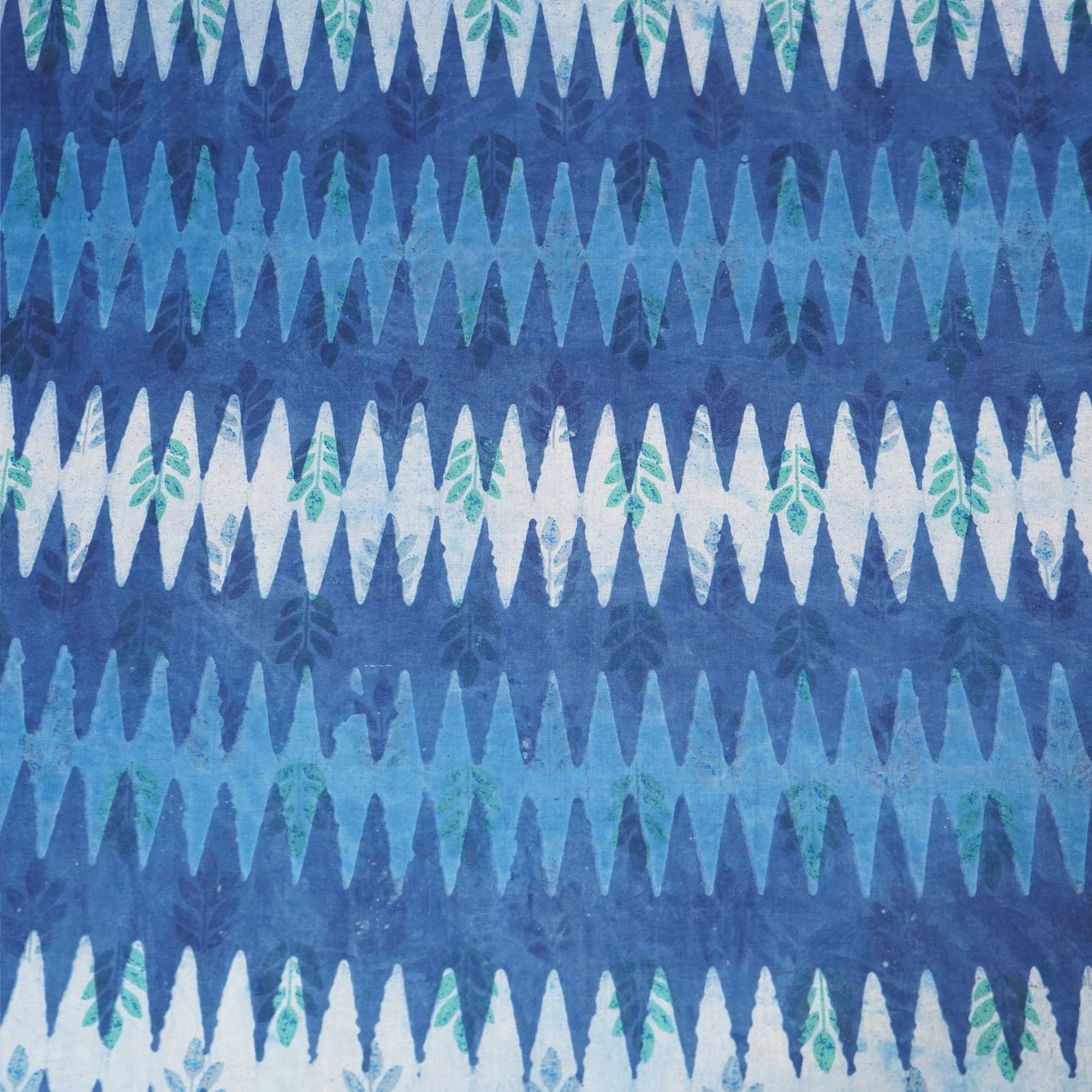 Indigo Dabu Print Cotton Fabric NC-24558