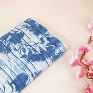 Indigo & White Dabu Print Cotton Fabric NC-24563