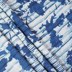 Indigo & White Dabu Print Cotton Fabric NC-24563