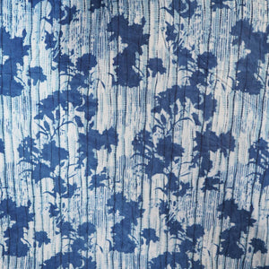 Indigo & White Dabu Print Cotton Fabric NC-24563