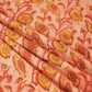 Peach Dabu Print Cotton Fabric NC-24566
