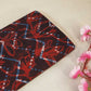 Brown & Red Jahota Print Cotton Fabric NC-24567