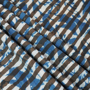 Indigo Jahota Print Cotton Fabric NC-24573