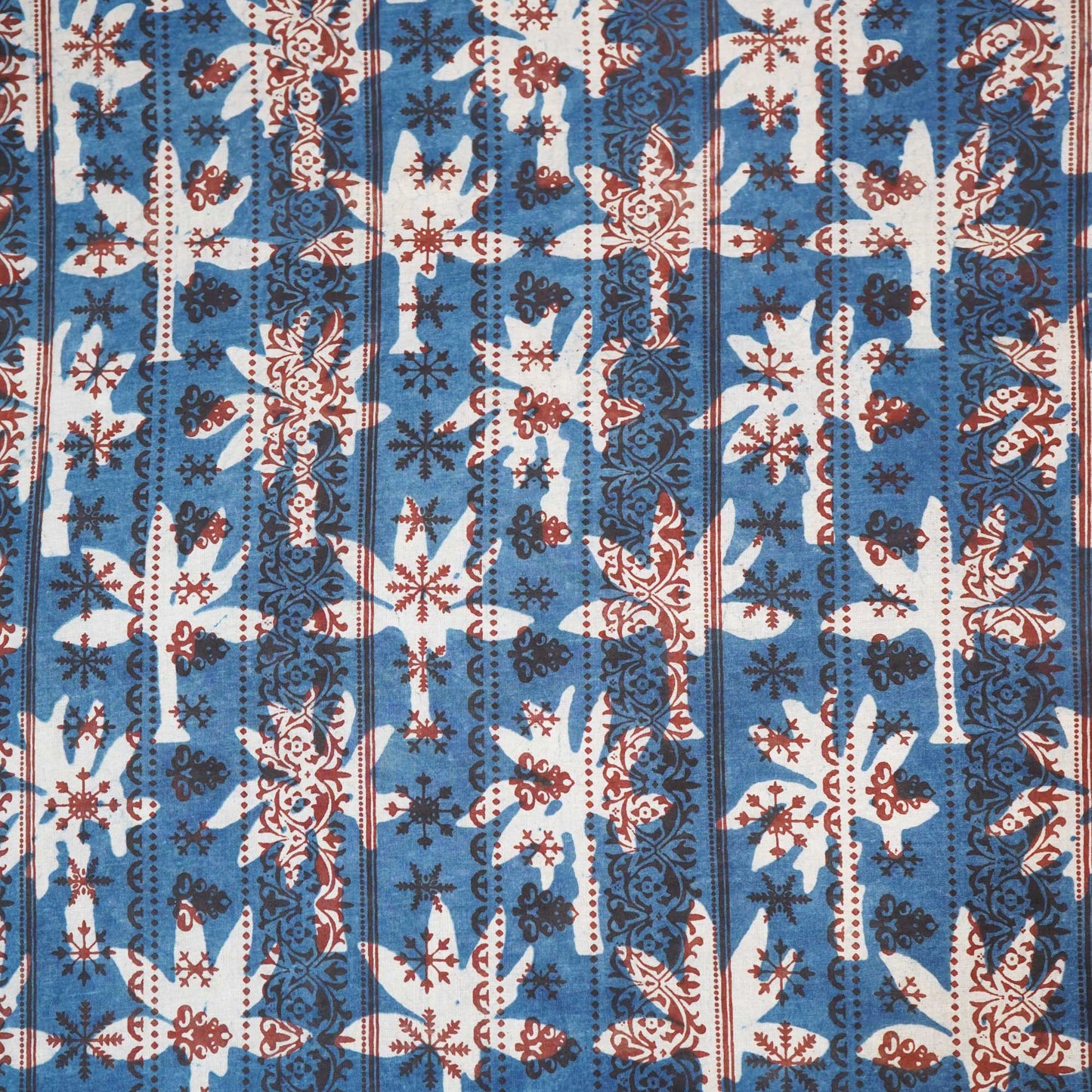 Indigo Jahota Print Cotton Fabric NC-24574