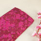 Magenta Foil Print Mulmul Fabric NC-24582