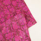 Magenta and Brown Foil Print Mulmul Fabric NC-24583