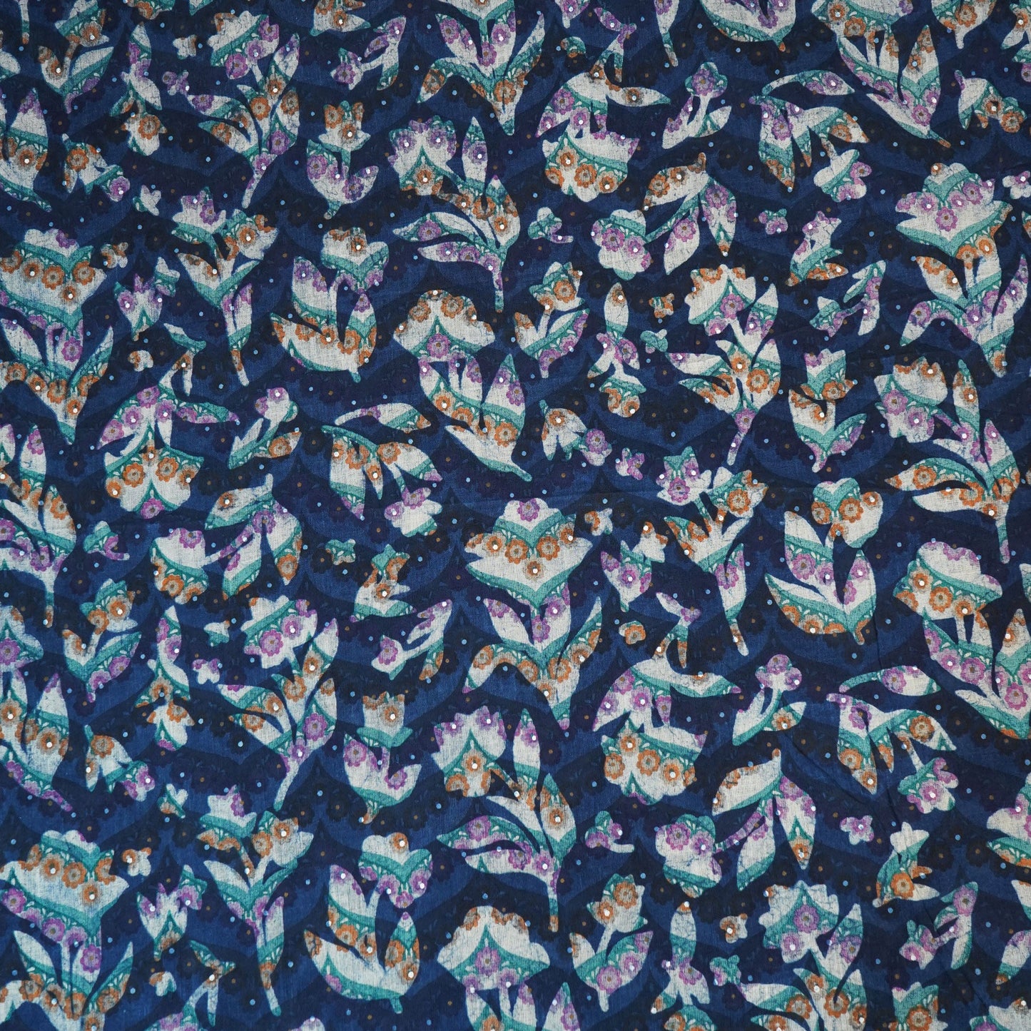 Indigo Mulmul Fabric NC-24585