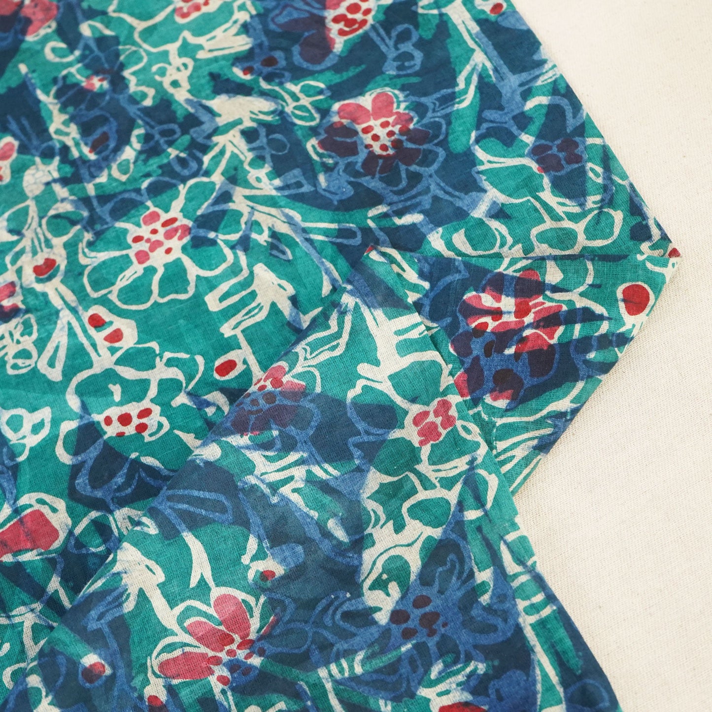 Green Mulmul Fabric NC-24587
