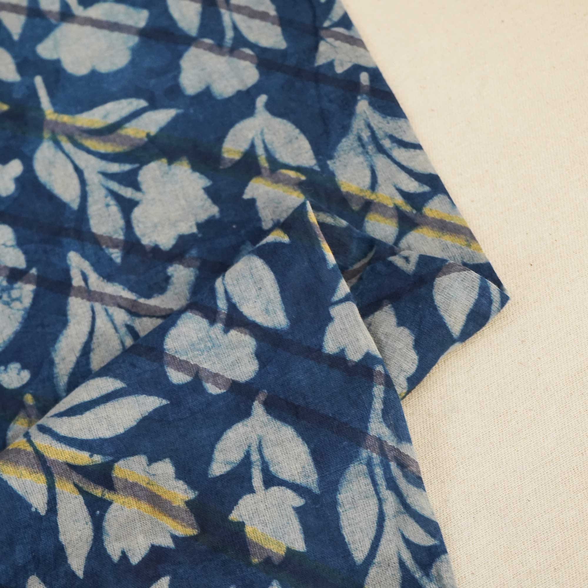 Blue Mulmul Fabric NC-24589