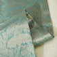 Sky Blue Floral Print Tissue Silk Fabric MS-24598
