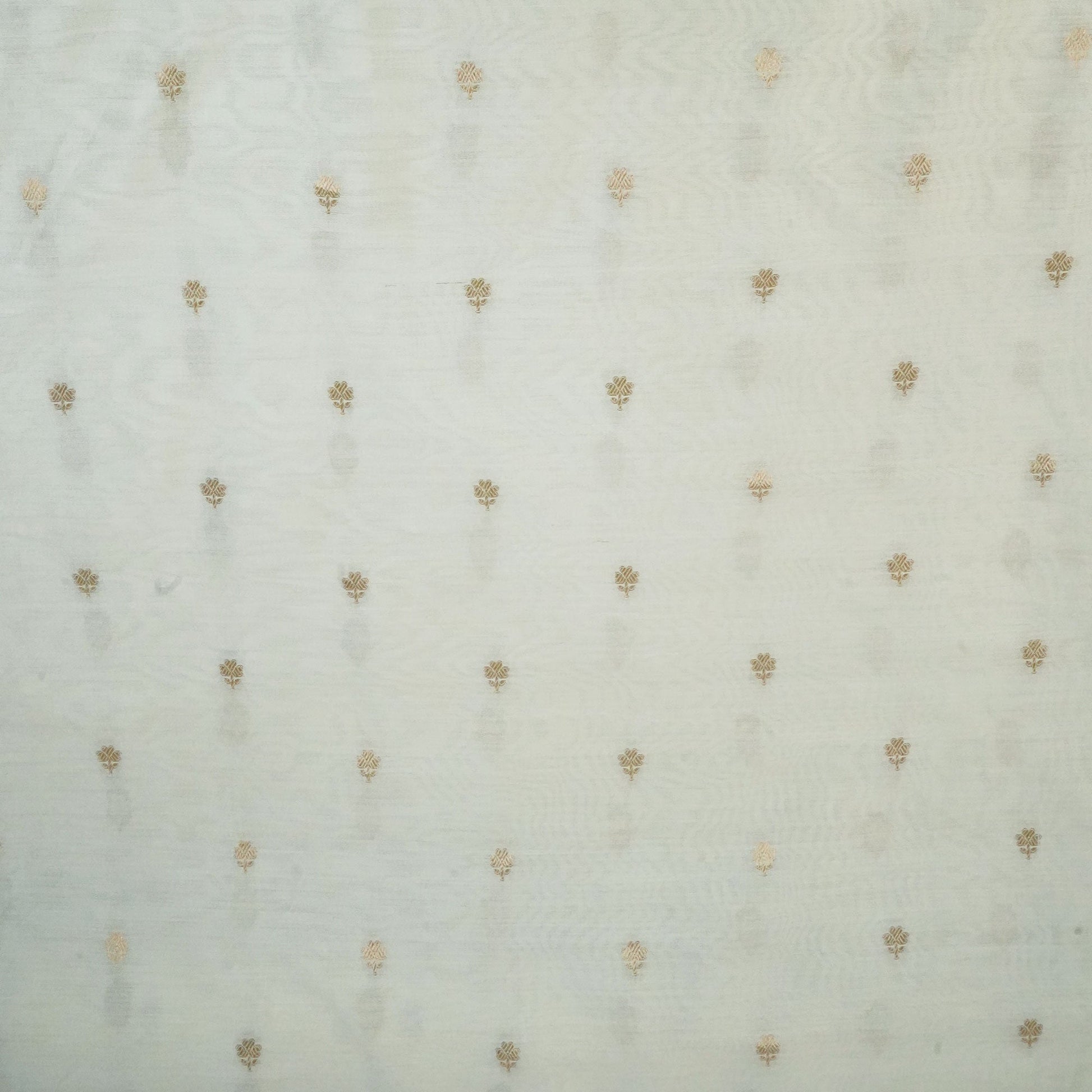 Cream Dyeable Kadua Buti Chiniya Silk Fabric MS-24601
