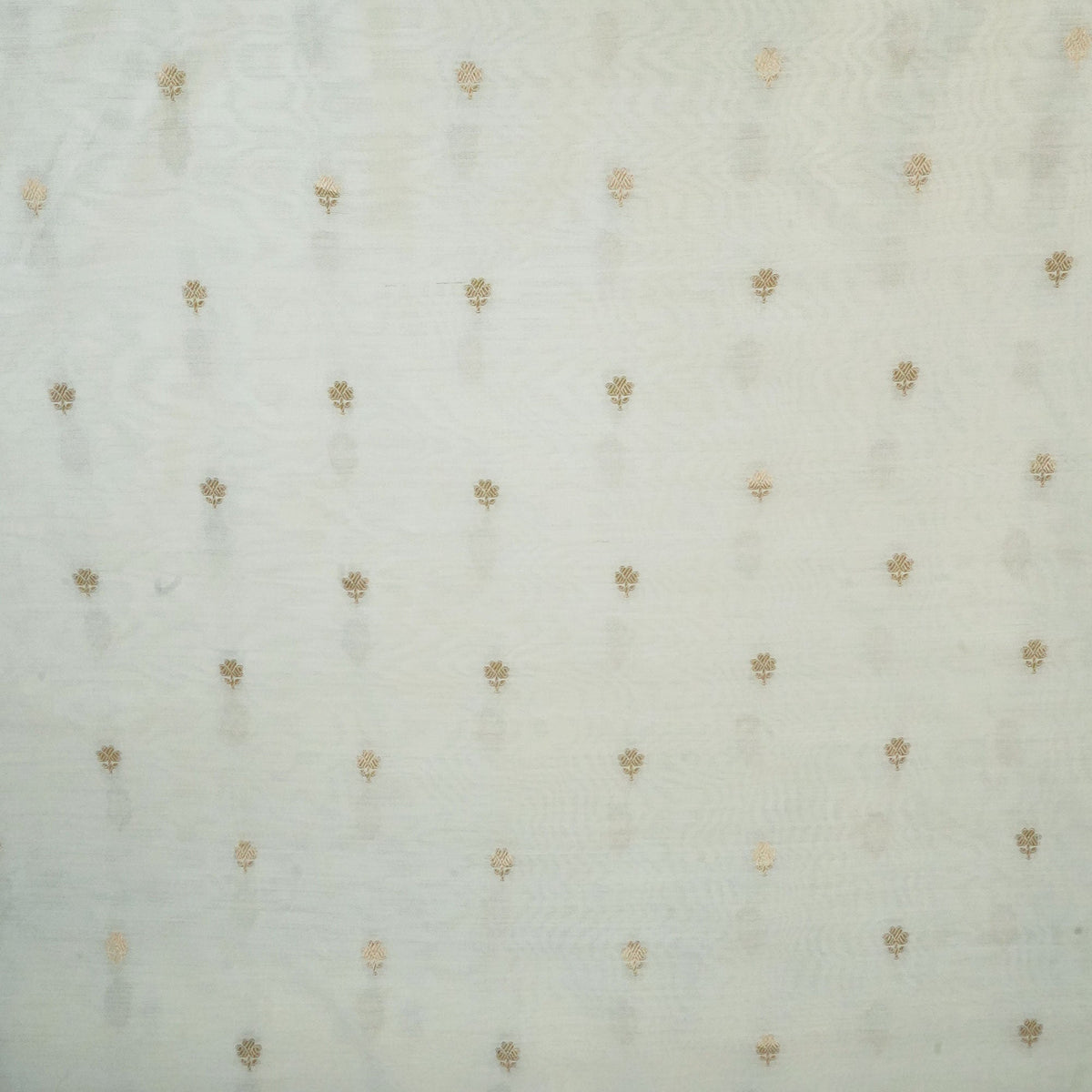 Cream Dyeable Kadua Buti Chiniya Silk Fabric MS-24601
