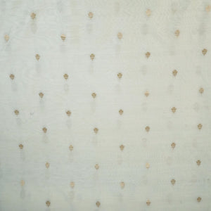 Cream Dyeable Kadua Buti Chiniya Silk Fabric MS-24601