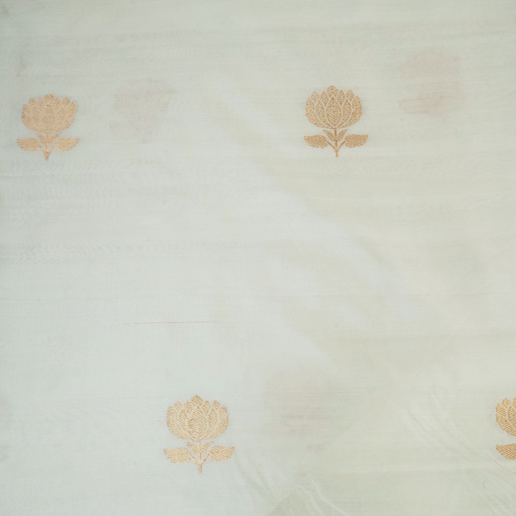 Cream Dyeable Kadua Buti Chiniya Silk Fabric MS-24604