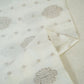Cream & Silver Dyeable Kadua Buti Chiniya Silk Fabric MS-24606