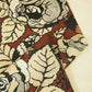 Brown Floral Print Linen Fabric RM-24617