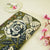 Green Floral Print Linen Fabric RM-24618