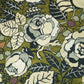 Green Floral Print Linen Fabric RM-24618