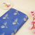 Indigo Floral Print Linen Fabric RM-24620