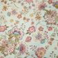 Sea Green Floral Print Linen Fabric RM-24622