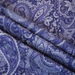 Purple Paisley Print Linen Fabric RM-24630
